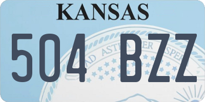 KS license plate 504BZZ