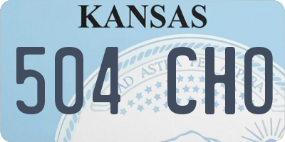 KS license plate 504CHO