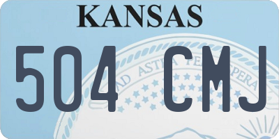 KS license plate 504CMJ
