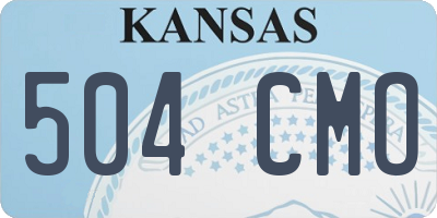 KS license plate 504CMO