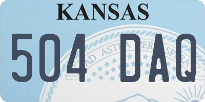 KS license plate 504DAQ