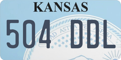 KS license plate 504DDL