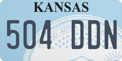 KS license plate 504DDN
