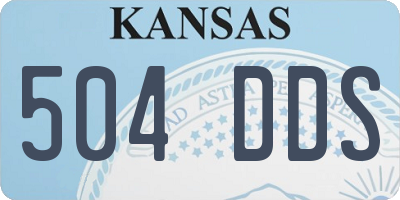 KS license plate 504DDS