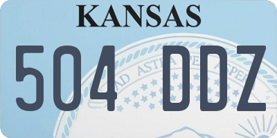 KS license plate 504DDZ