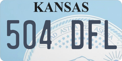KS license plate 504DFL
