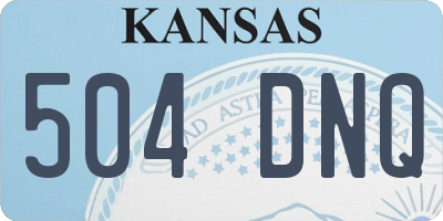 KS license plate 504DNQ