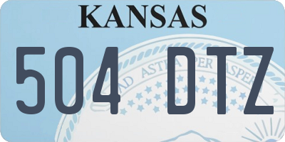 KS license plate 504DTZ