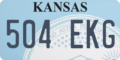 KS license plate 504EKG