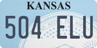 KS license plate 504ELU