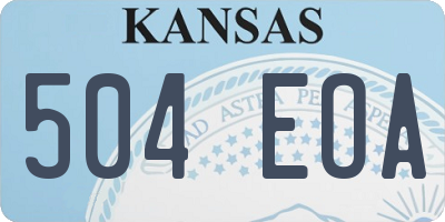 KS license plate 504EOA