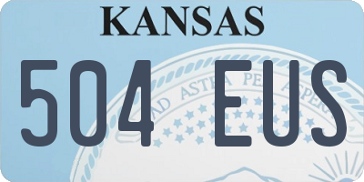 KS license plate 504EUS