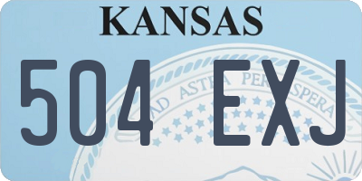 KS license plate 504EXJ