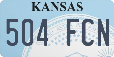 KS license plate 504FCN