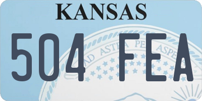 KS license plate 504FEA