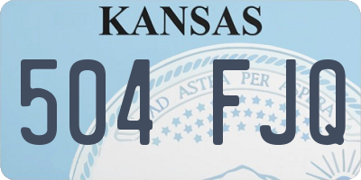 KS license plate 504FJQ