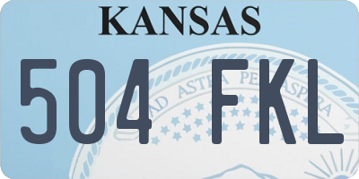 KS license plate 504FKL