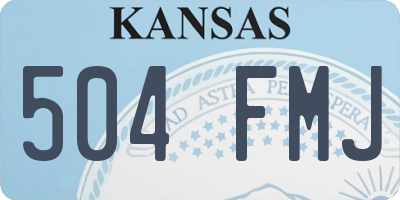 KS license plate 504FMJ