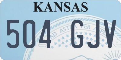 KS license plate 504GJV