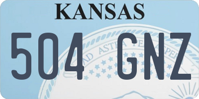 KS license plate 504GNZ