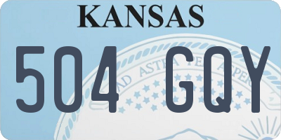 KS license plate 504GQY