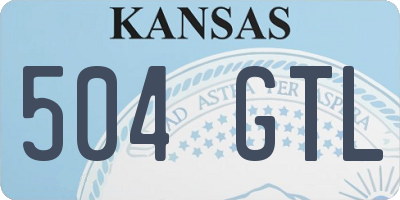 KS license plate 504GTL