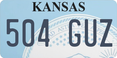 KS license plate 504GUZ