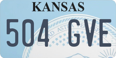 KS license plate 504GVE