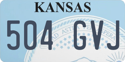KS license plate 504GVJ