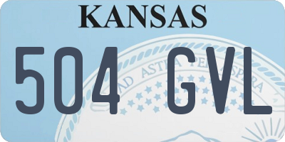 KS license plate 504GVL