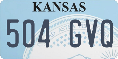 KS license plate 504GVQ