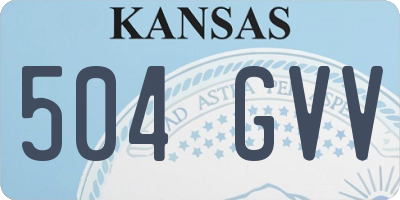 KS license plate 504GVV
