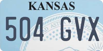 KS license plate 504GVX
