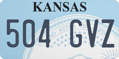 KS license plate 504GVZ