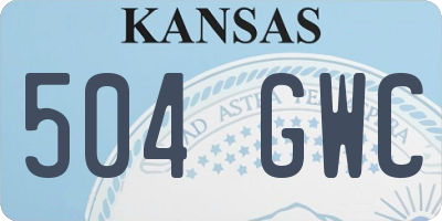 KS license plate 504GWC