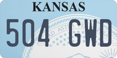 KS license plate 504GWD