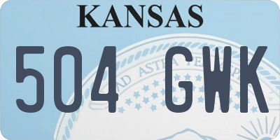 KS license plate 504GWK