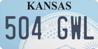 KS license plate 504GWL