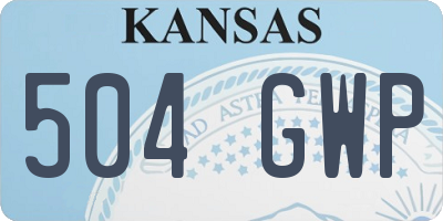 KS license plate 504GWP