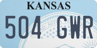KS license plate 504GWR