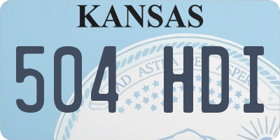 KS license plate 504HDI
