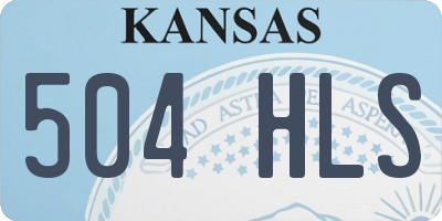KS license plate 504HLS