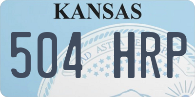 KS license plate 504HRP
