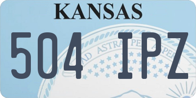 KS license plate 504IPZ