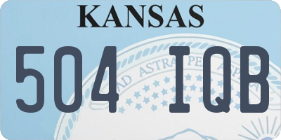 KS license plate 504IQB