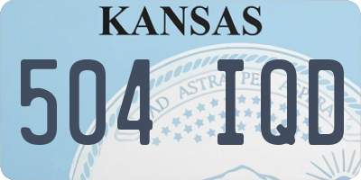 KS license plate 504IQD