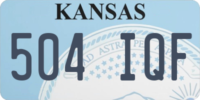 KS license plate 504IQF