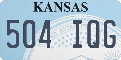 KS license plate 504IQG