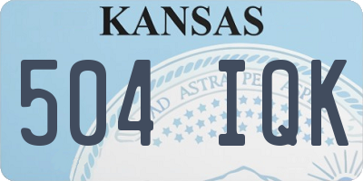 KS license plate 504IQK