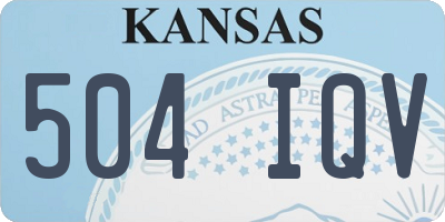 KS license plate 504IQV